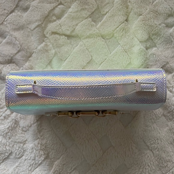 ALDO Mermaid Holographic Iridescent Snakeskin Purse - Picture 3 of 6